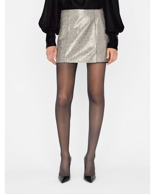 frame-denim Rhinestone Mini Skirt 00