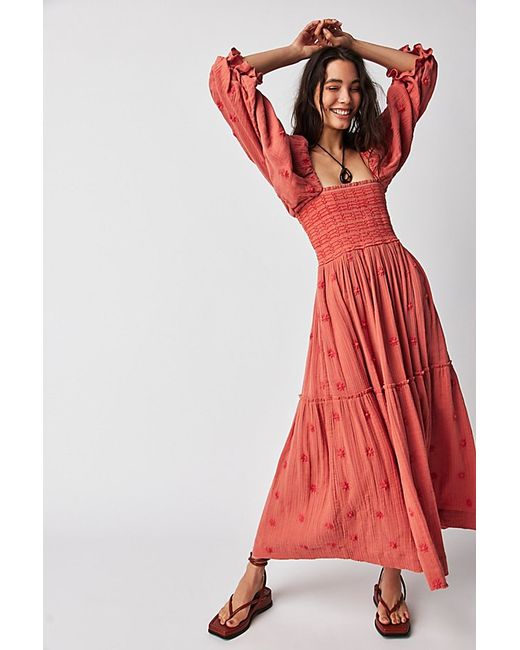 Free People Dahlia Embroidered Maxi Dress by
