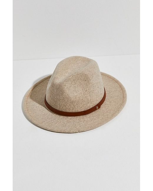 Free People Wythe Leather Band Felt Hat by