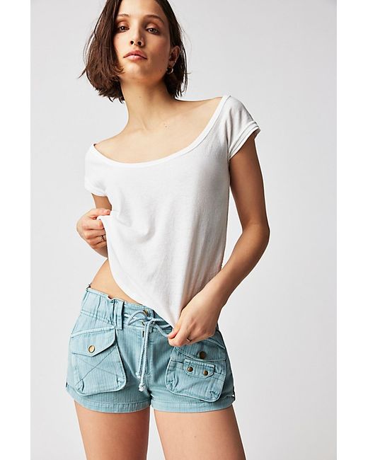 Free People Waimea Slouchy Solid Shorts by