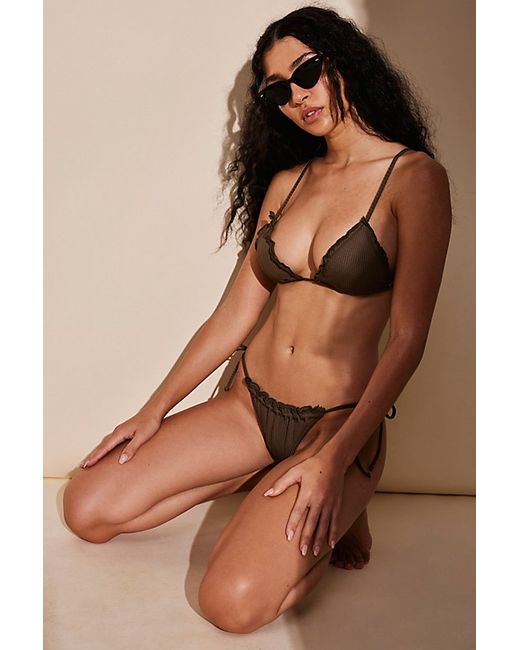 It's Now Cool The Frill Tie Eco Bikini Bottoms by at