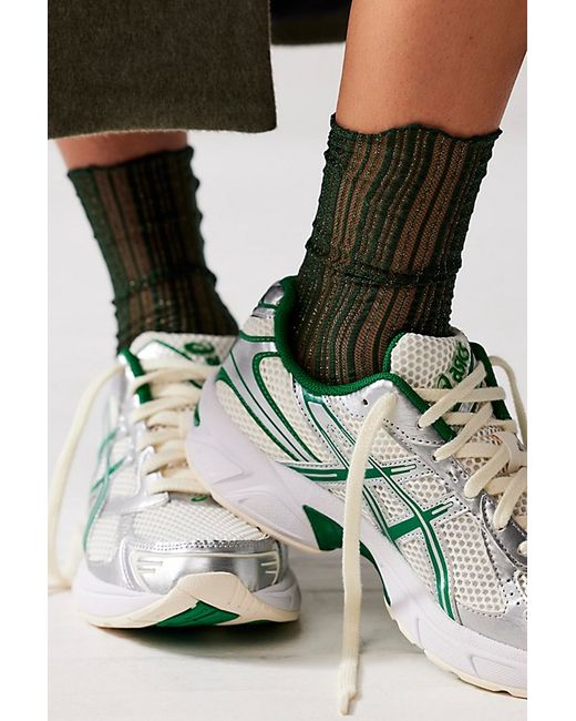 High Heel Jungle Sheer Candy Stripe Socks by at