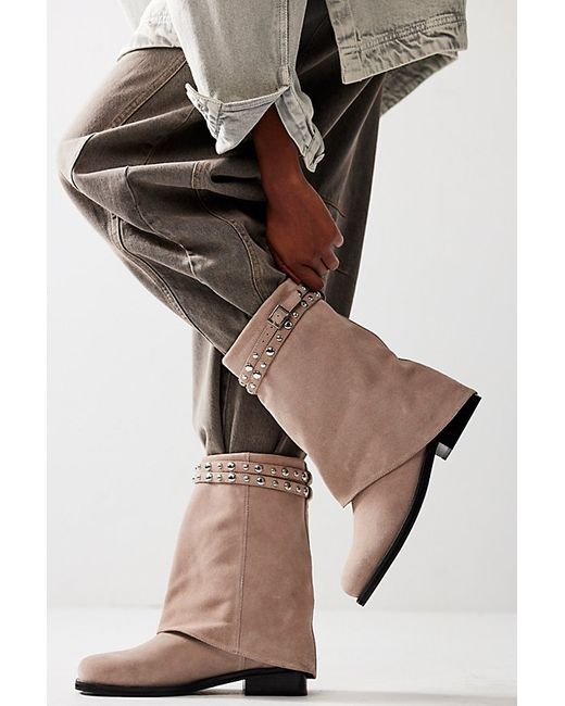 Free People Scorpio Studded Foldover Boots by