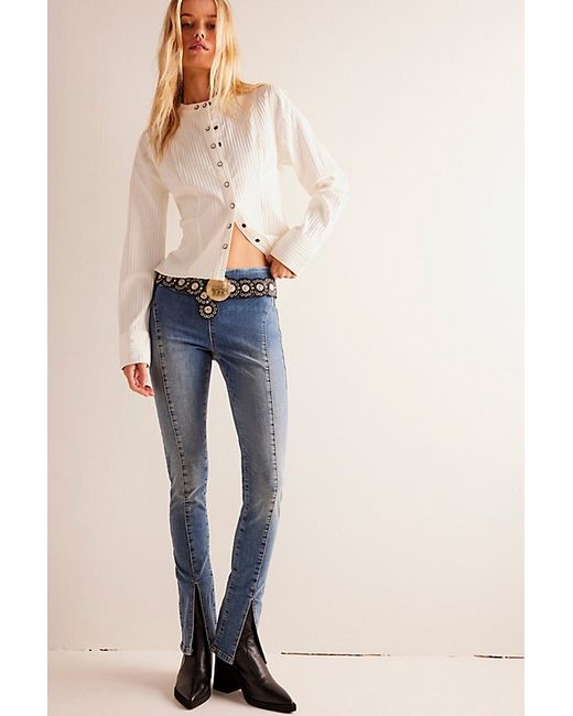 We The Free Double Dutch Pull-On Slit Skinny Jeans