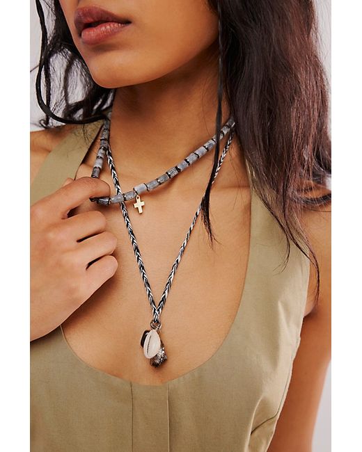 Free People Ride Along Braided Strand Necklace