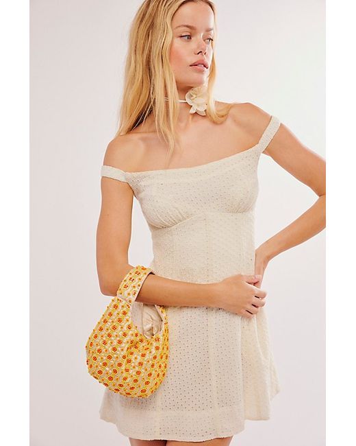 FP Collection Sunny Days Beaded Clutch by