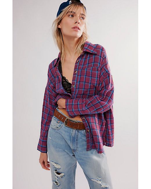 We The Free Cardiff Plaid Top