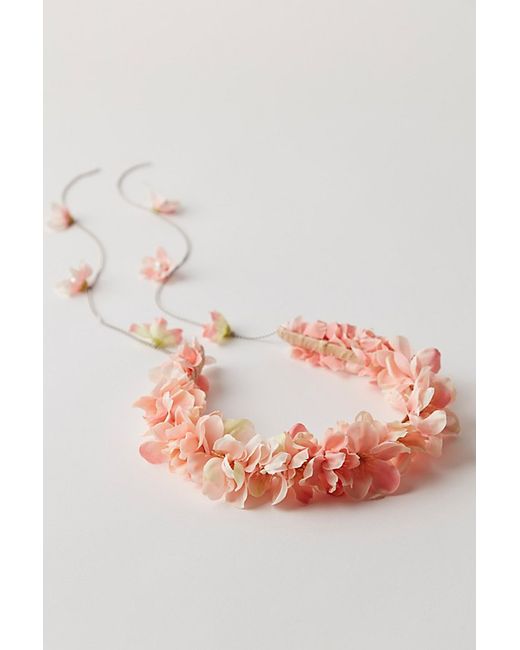 Curried Myrrh Lillia Floral Chain Dangle Headband by