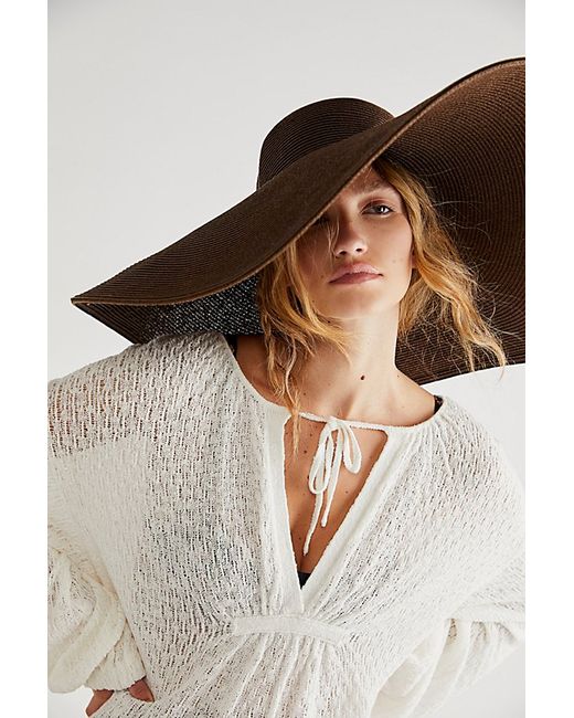 Free People Shady Character Packable Wide Brim Hat