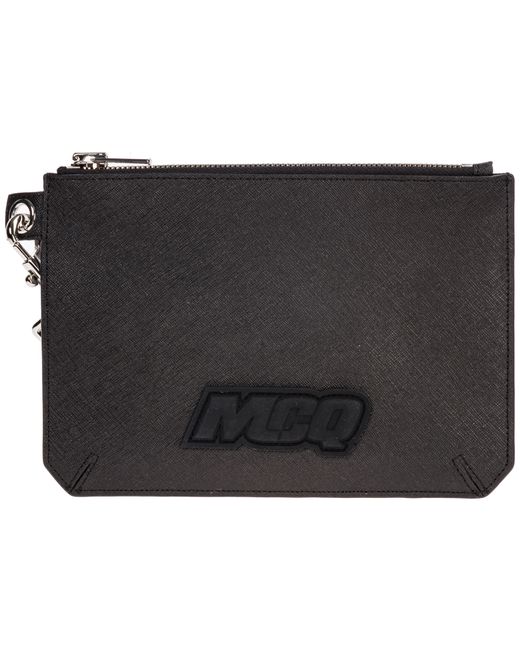 McQ Alexander McQueen leather travel document case holder hyper
