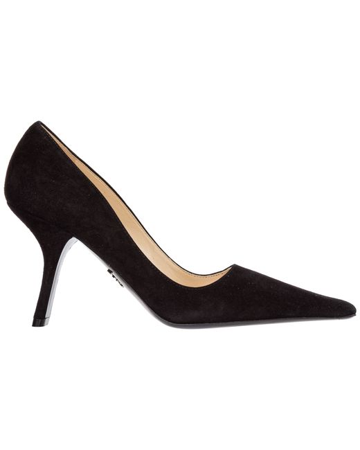 Prada suede pumps court shoes high heel