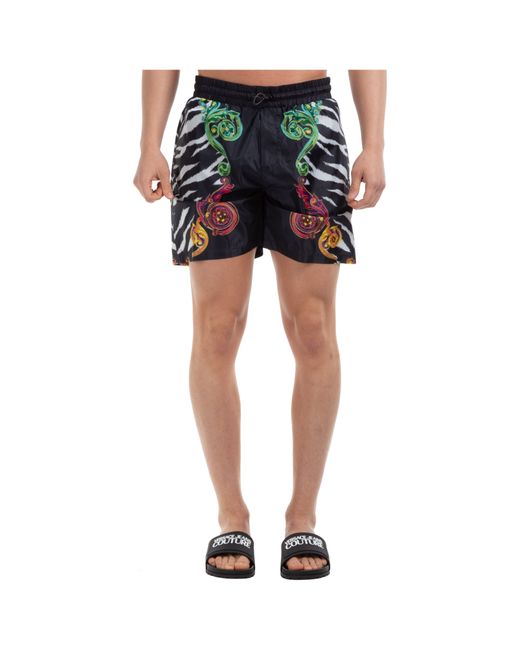Versace Jeans Couture Trunks swimsuit tiger baroque