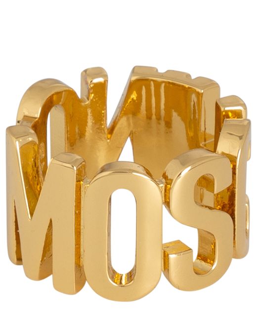 Moschino Lettering Logo Ring