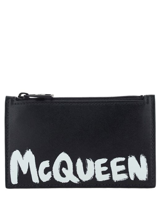 Alexander McQueen Graffiti Credit card holder