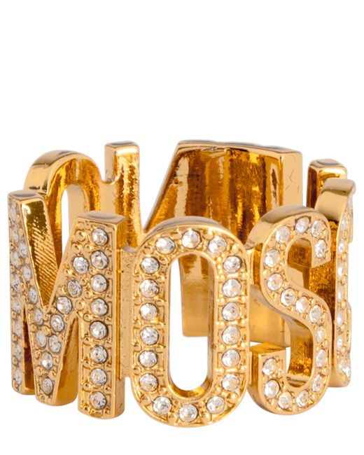 Moschino Lettering Logo Ring