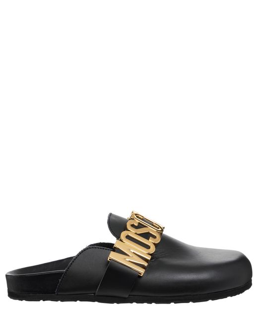 Moschino Logo Lettering Mules