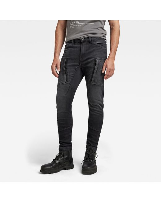 G-Star Premium Denim Cargo 3D Skinny Jeans