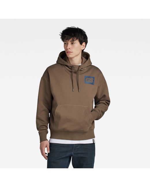 G-Star GS RAW Back Graphic Hooded Loose Sweater