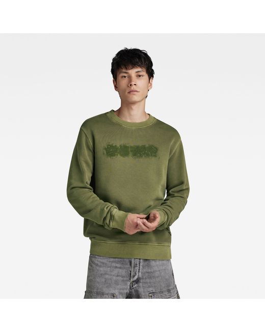G-Star Distressed Logo Sweater