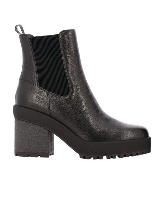 Hogan Heeled Ankle Boots Shoes