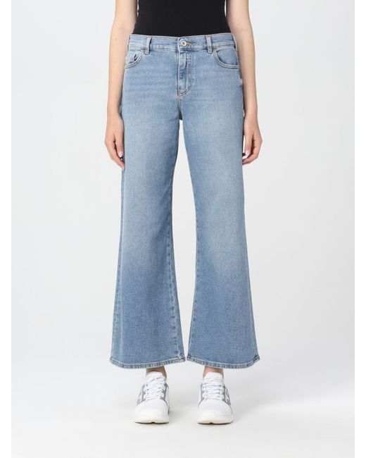 Emporio Armani cropped jeans in washed
