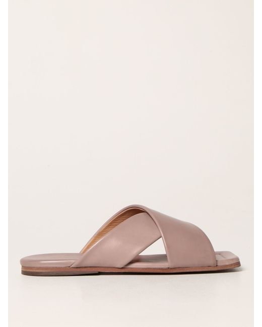 Marsèll Spatula smooth leather mules