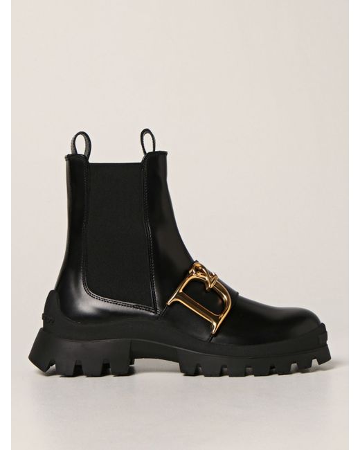Dsquared2 Combat leather ankle boots