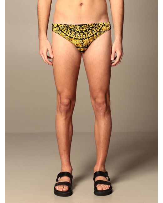 Versace swimsuit with baroque pattern