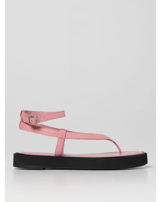 by FAR thong sandal leather