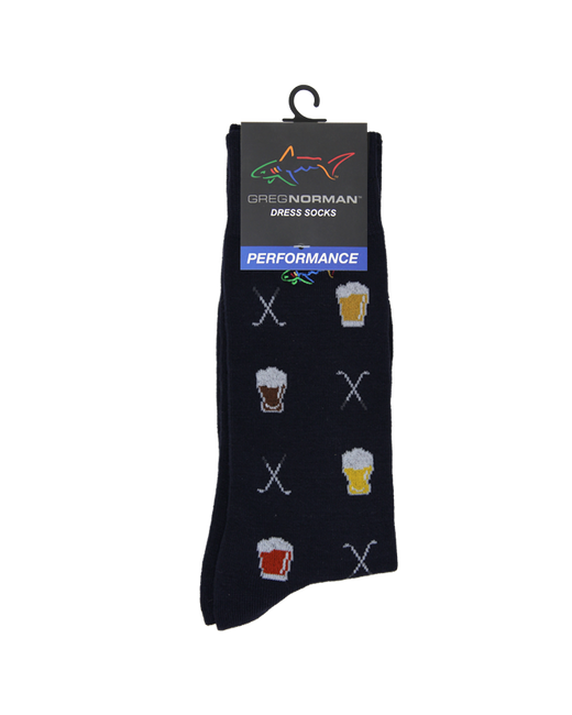 Greg Norman Collection Beer Shark Dress Socks