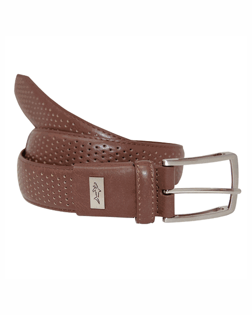 Greg Norman Collection Perforated Shark Belt
