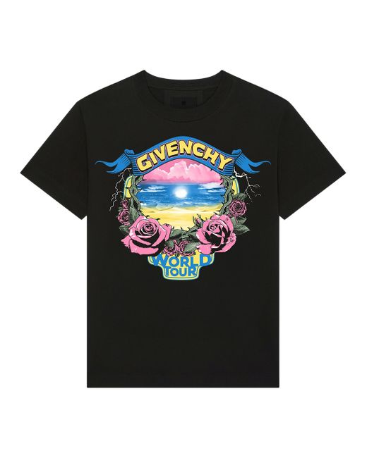 Givenchy T-shirt oversize 4world tour cotone