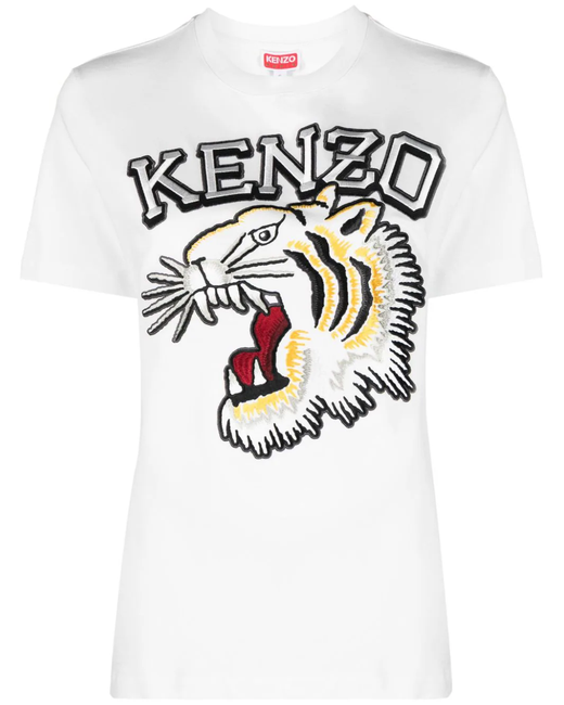 Kenzo T-shirt ricamata tiger varsity