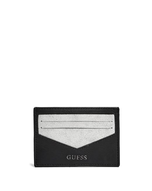 Guess Crackled Leather Card Case
