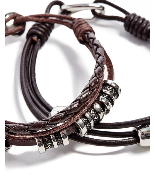 Guess Leather Bracelet Set