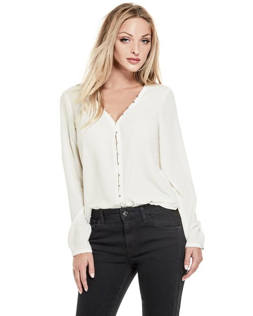 Guess Brooke Button-Up Blouse