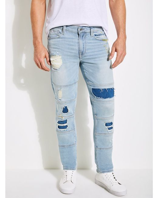 Guess Paneled Slim Tapered Jeans