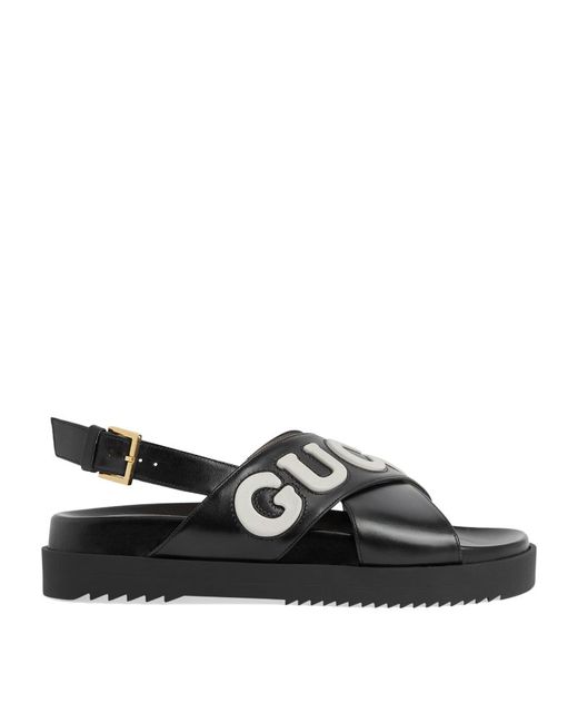 Gucci Leather Slingback Sandals