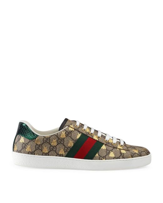 Gucci Ace Double G Supreme Bee Sneakers