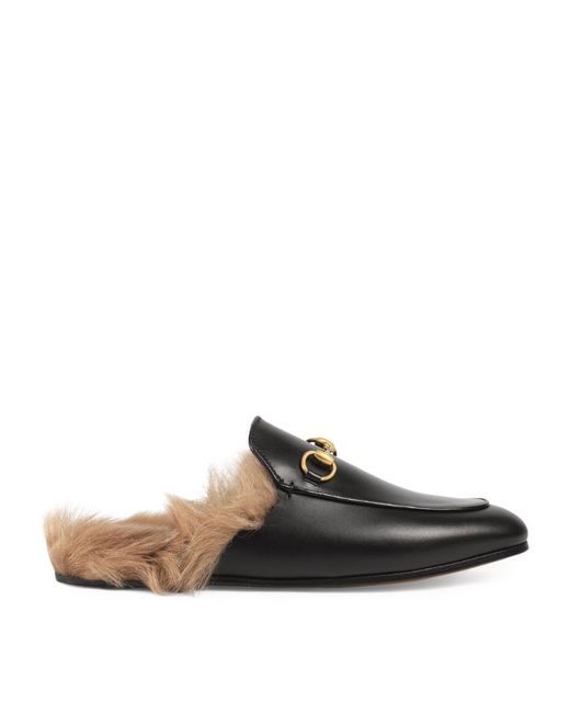 Gucci Leather Princetown Mules