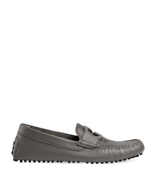 Gucci Leather Driver Loafers