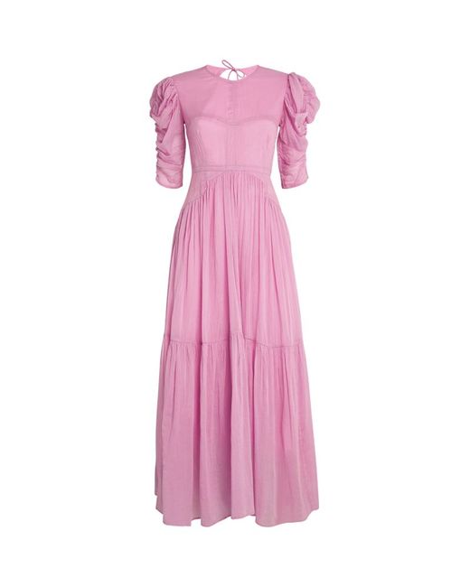 Isabel Marant Cotton-Silk Bealisa Midi Dress