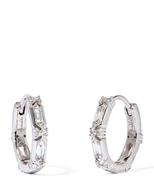 Annoushka Gold and Diamond Hoop Earrings