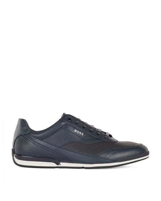 Boss Leather Oxford Sneakers