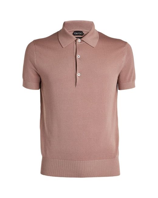 Tom Ford Silk-Cotton Polo Shirt