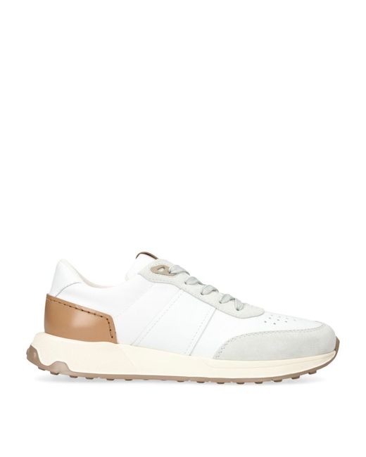 Tod's Leather Panelled Sneakers
