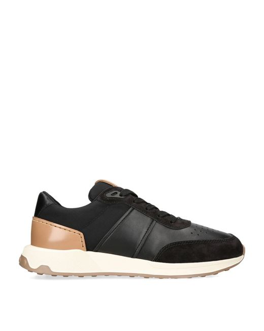 Tod's Leather Panelled Sneakers