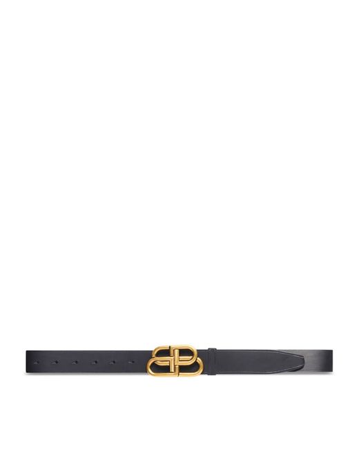 Balenciaga Leather Logo Belt