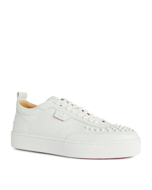 Christian Louboutin Happyrui Spikes Leather Sneakers