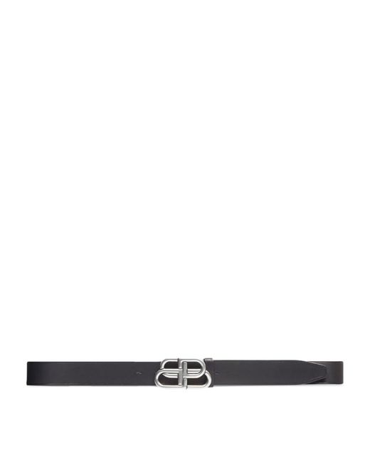 Balenciaga Leather Logo Belt